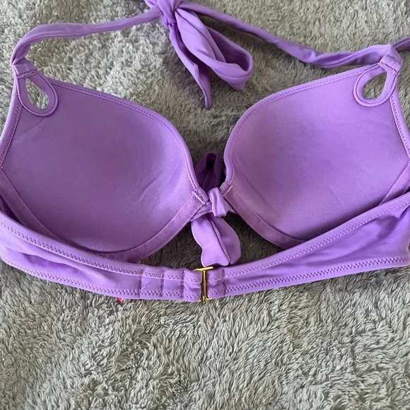 RARE Victoria's Secret Lavender bikini 32B top and XS bottom Swimwear - Picture 10 of 12